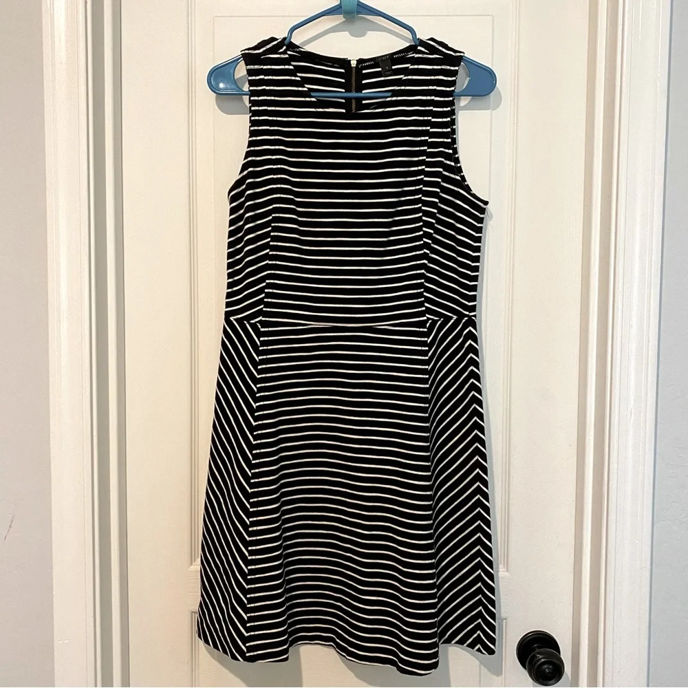 J. Crew Fit & Flare Striped Sheath Dress